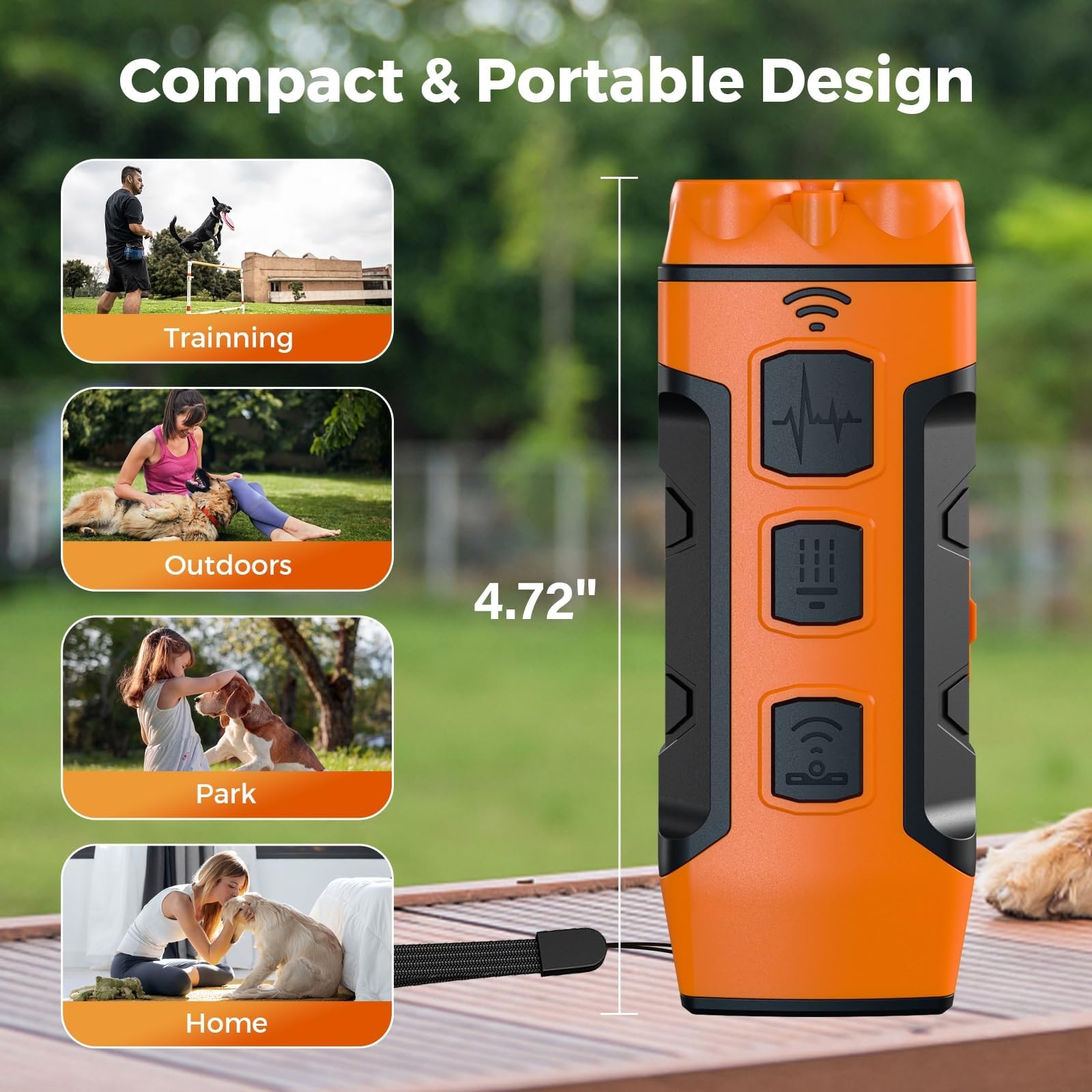 Générique Dispositifs Anti-aboiements Pour Chien, Appareils Anti-aboiements À Ultrasons Avec 3 Émetteurs Soniques, Portée Jusqu'à 10 M De Long Et Contrôle Des Aboiements Rechargeables, Sans Danger