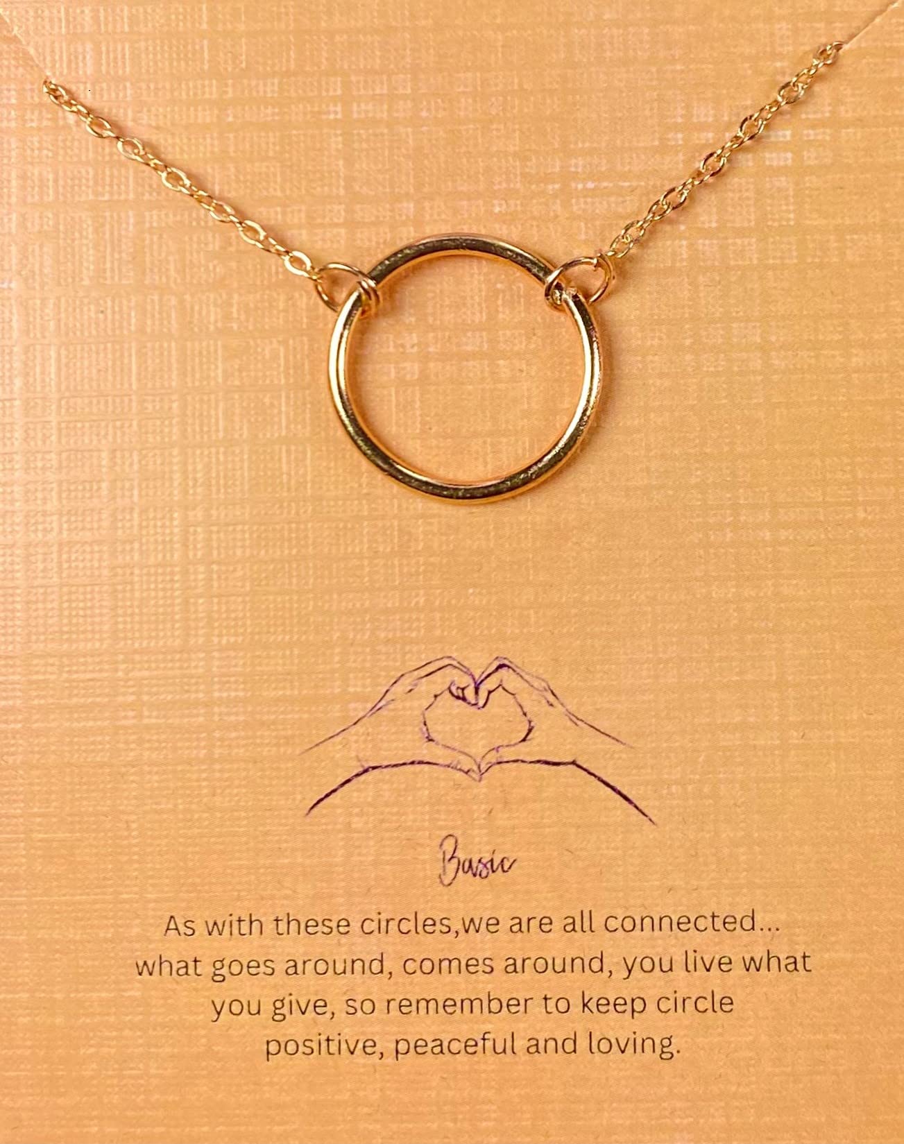 Oralia Charming Gold Plated Minimal RIng Pendant Necklace for Women and Girls (B0BXF8KHKD) Amazon Price History, Amazon Price Tracker