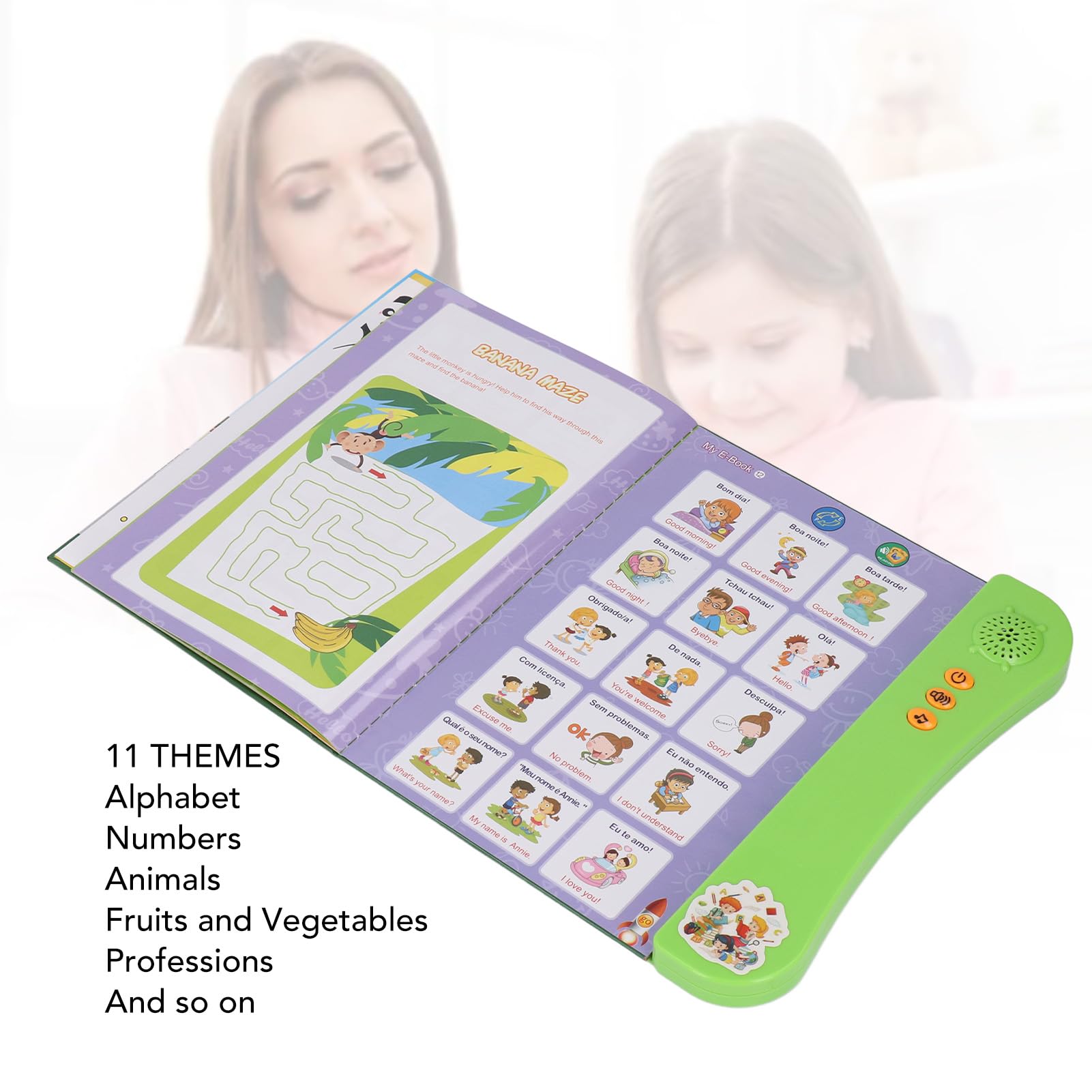 Livre Sonore pour Enfants, Livre Sonore Anglais Français Livre Interactif Éducatif pour Tout-Petits Livre Sonore Conçu pour l'Avenir