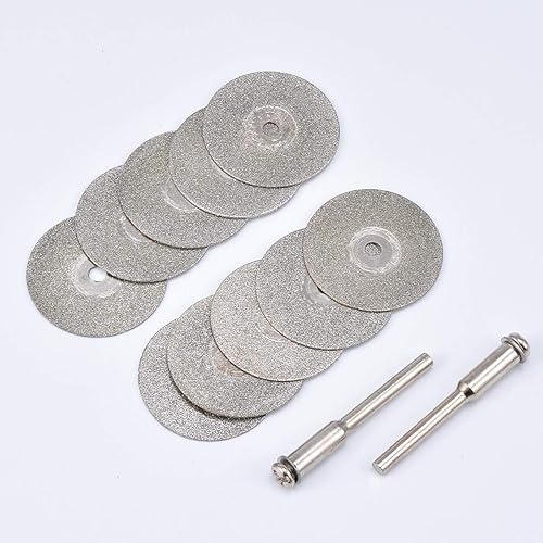 KATUR 10 hojas de sierra circulares de disco de pulido de diamante de 0.984 in, discos de corte, muela de pulido, hoja de sierra, herramientas