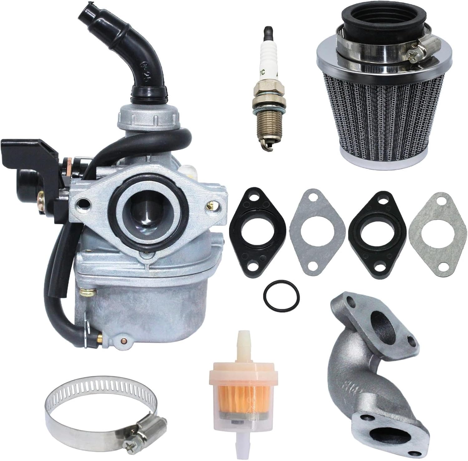 AT125 Carburetor Carb Air Filter Compatible with Coleman Powersports ATV AT125-B AT125-EX AT125-UT 125cc Quad Carb