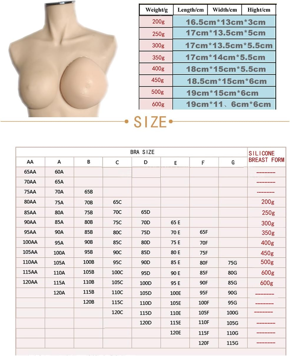 Mastectomy Breast Form Insert Breast Padded Enhancer AS