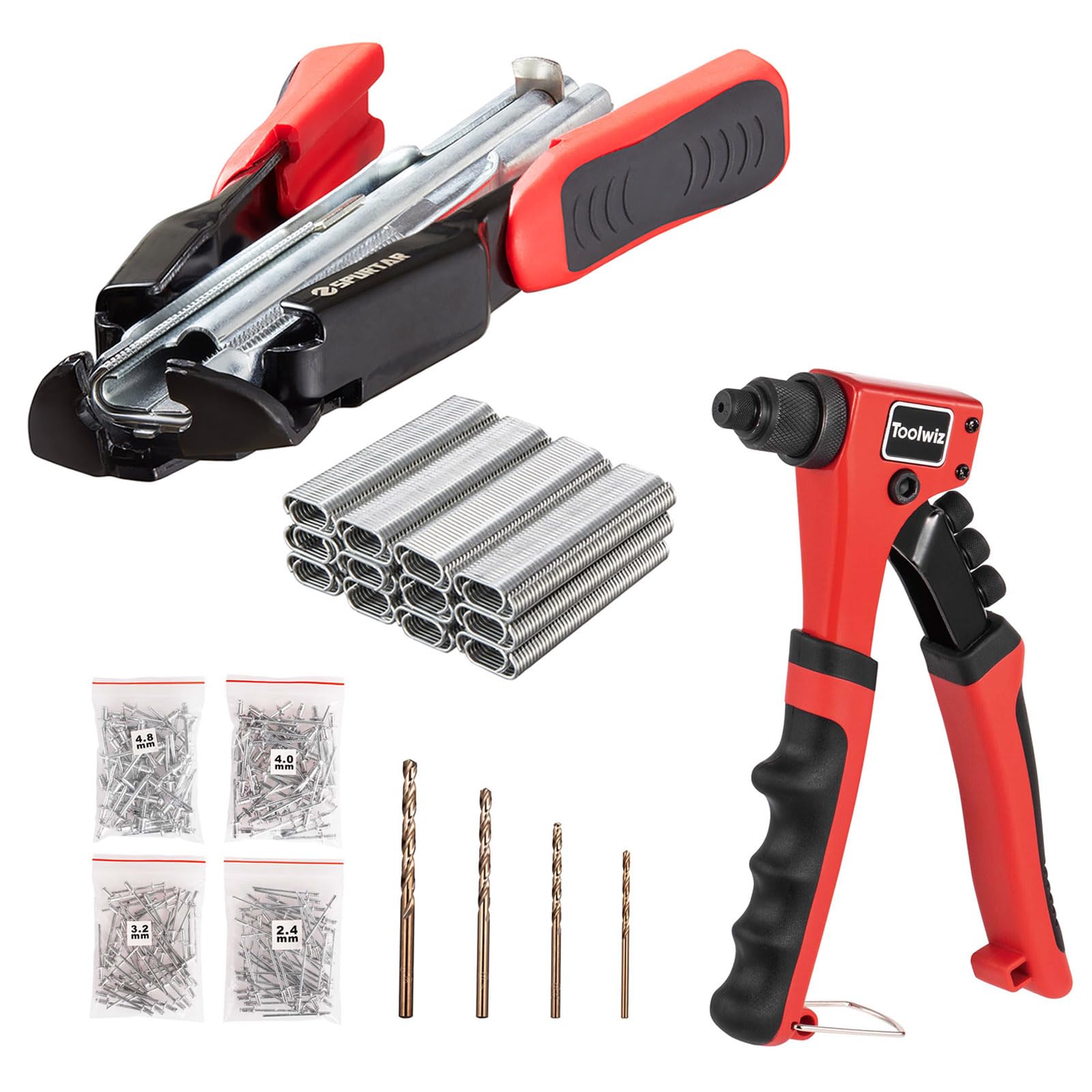 Pince a anneau et pince a rivet Spurtar kit d'outils d'atelier pour fixation