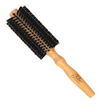 Fuller Brush Natural Beechwood Hairbrush - Ergonomic Contoured Handle - Genuine Boar Bristles - Spiral Tufting Pattern for Curls & Bobs - Style & Wave with Natural Shine All Round