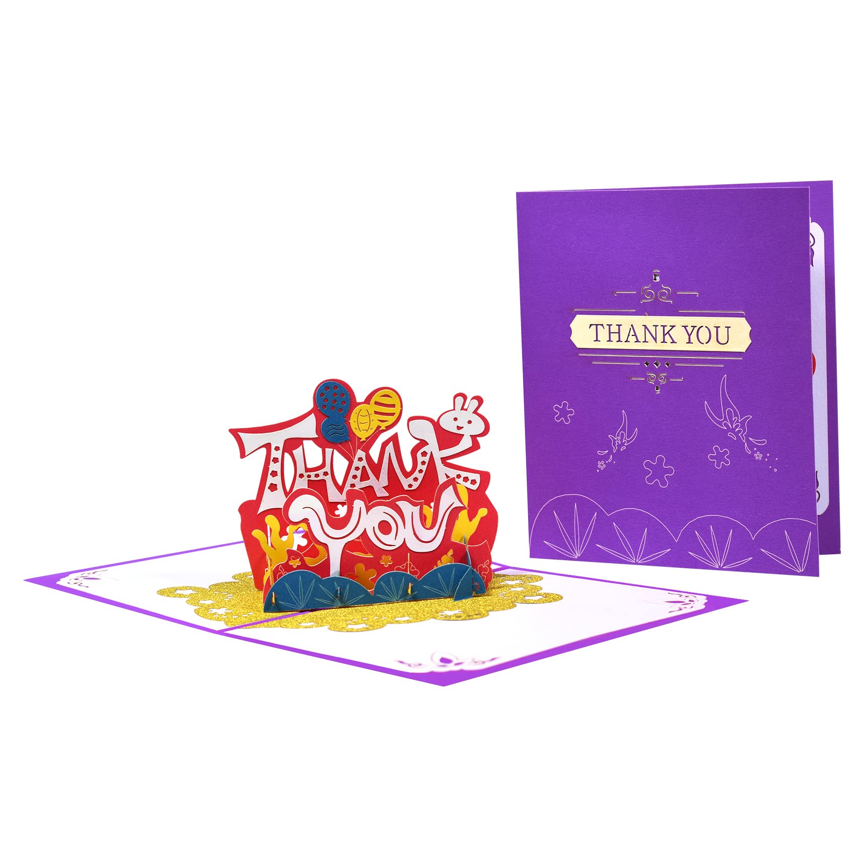 Biglietto Di Ringraziamento 3D Pop-up – Originale Per Familiari, Amici, Colleghi E Insegnanti - 2
