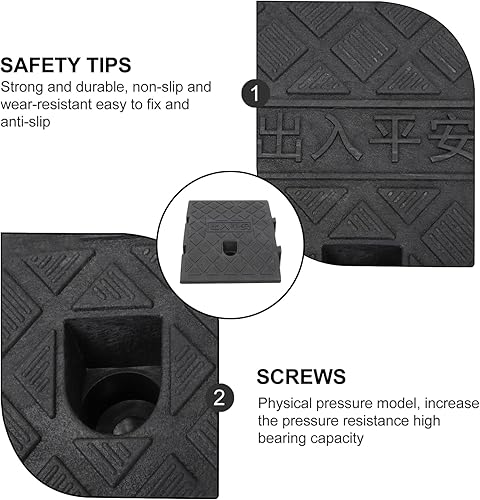 Miniatura 4 de GANAZONO Rampa para silla de ruedas para exteriores, rampa auxiliar para silla de ruedas, almohadilla auxiliar de pendiente, rampa de umbral, rampa