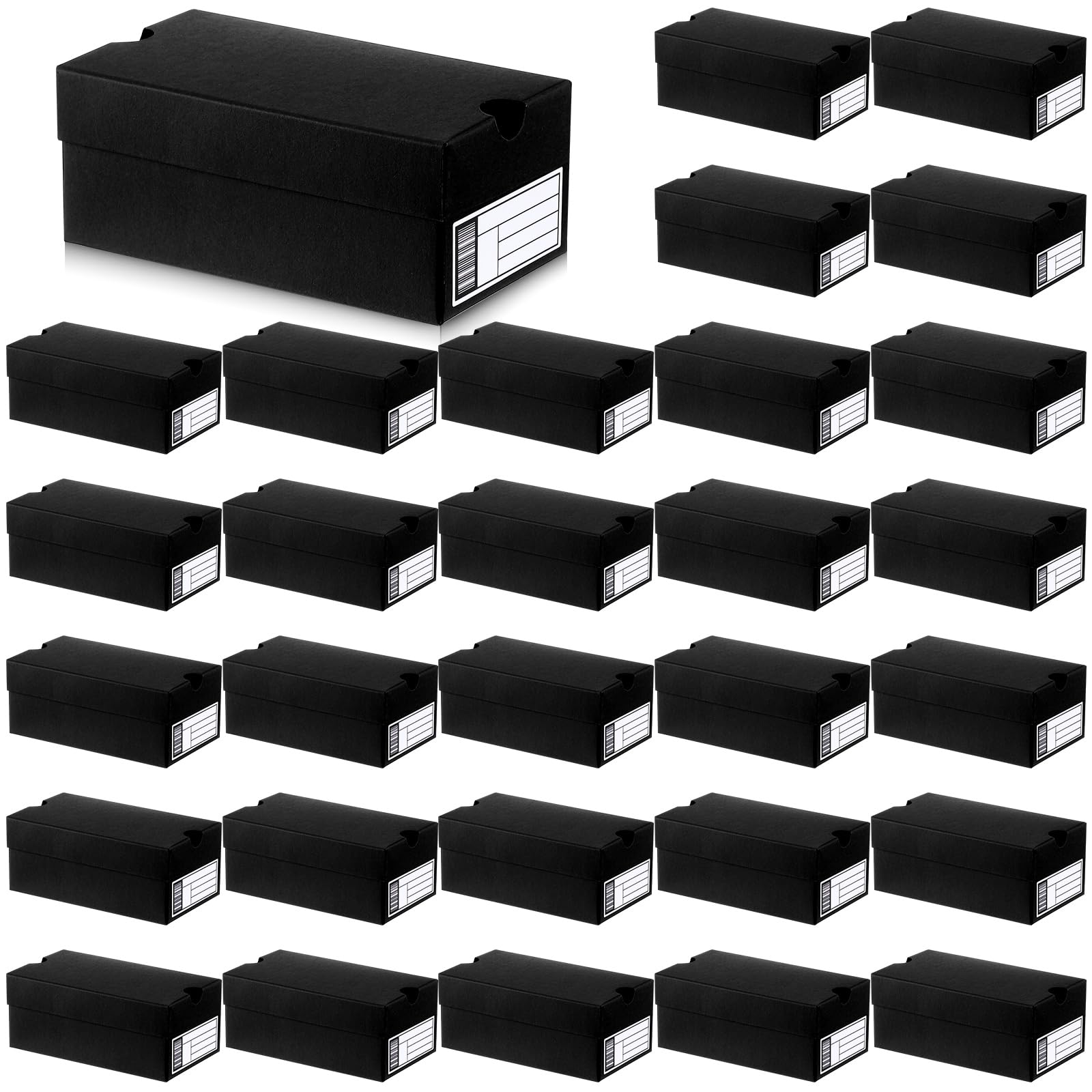 Fullhawl Set di 30 mini scatole regalo per scarpe, 10,2 x 5,8 x 5,1 cm, piccole scatole per scarpe da ginnastica, con etichetta modificabile, a tema sportivo, contenitori regalo per feste di Natale