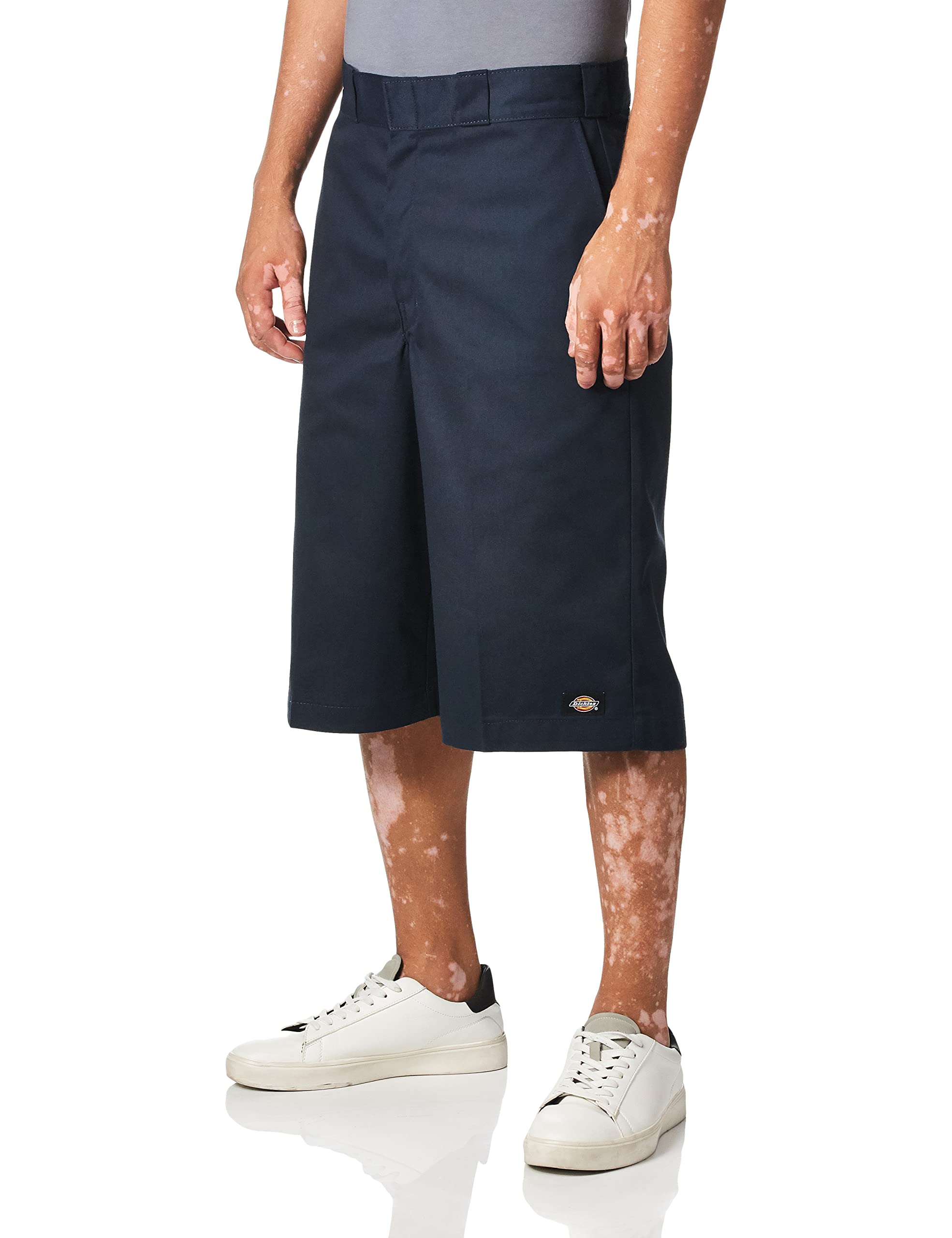 Dickies Men's Dunkelbraun 15 Inch Inseam Work Short With Multi Use Pocket Utility, Dark Navy V1, 38