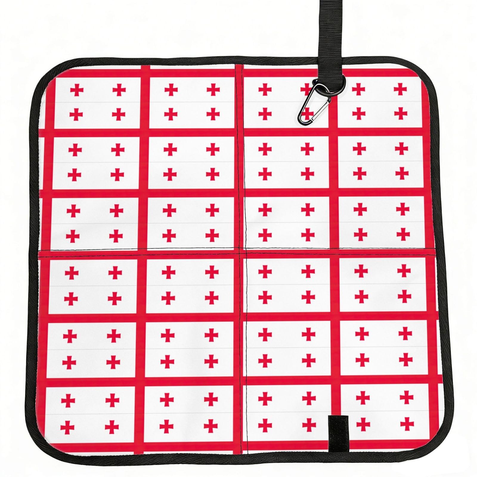 PPHGUT Flag Of Georgia Print Foldable Seat Cushion Waterproof Portable Chair Pad Travel Outdoor Picnic Camping