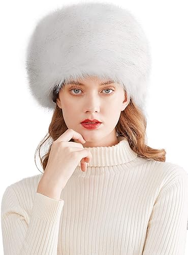 Miniatura 7 de Lovful Sombrero de invierno para mujer de piel sintética estilo cosaco estilo ruso gorro de invierno