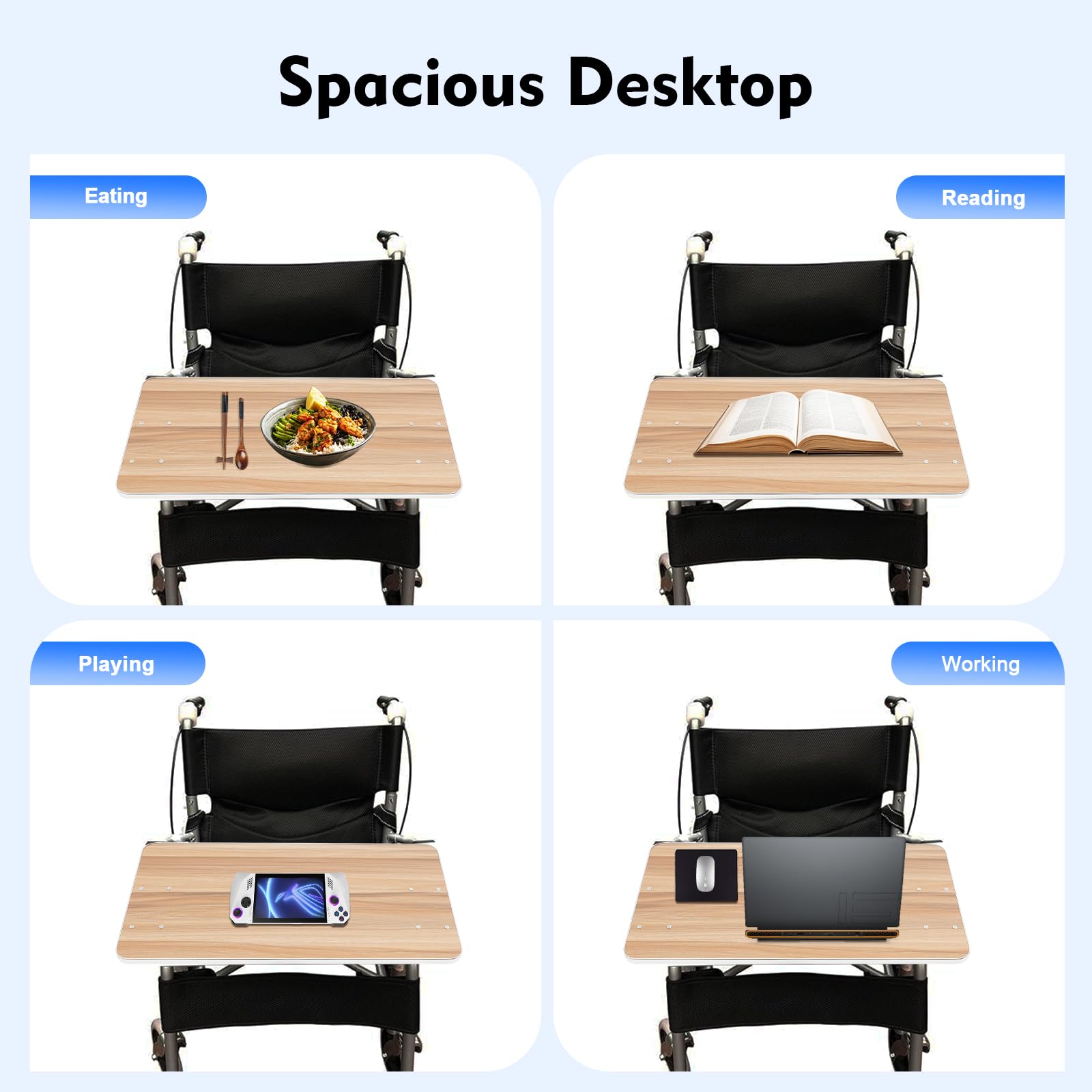 Amazon.com: Universal Removable Wooden Wheelchair Tray