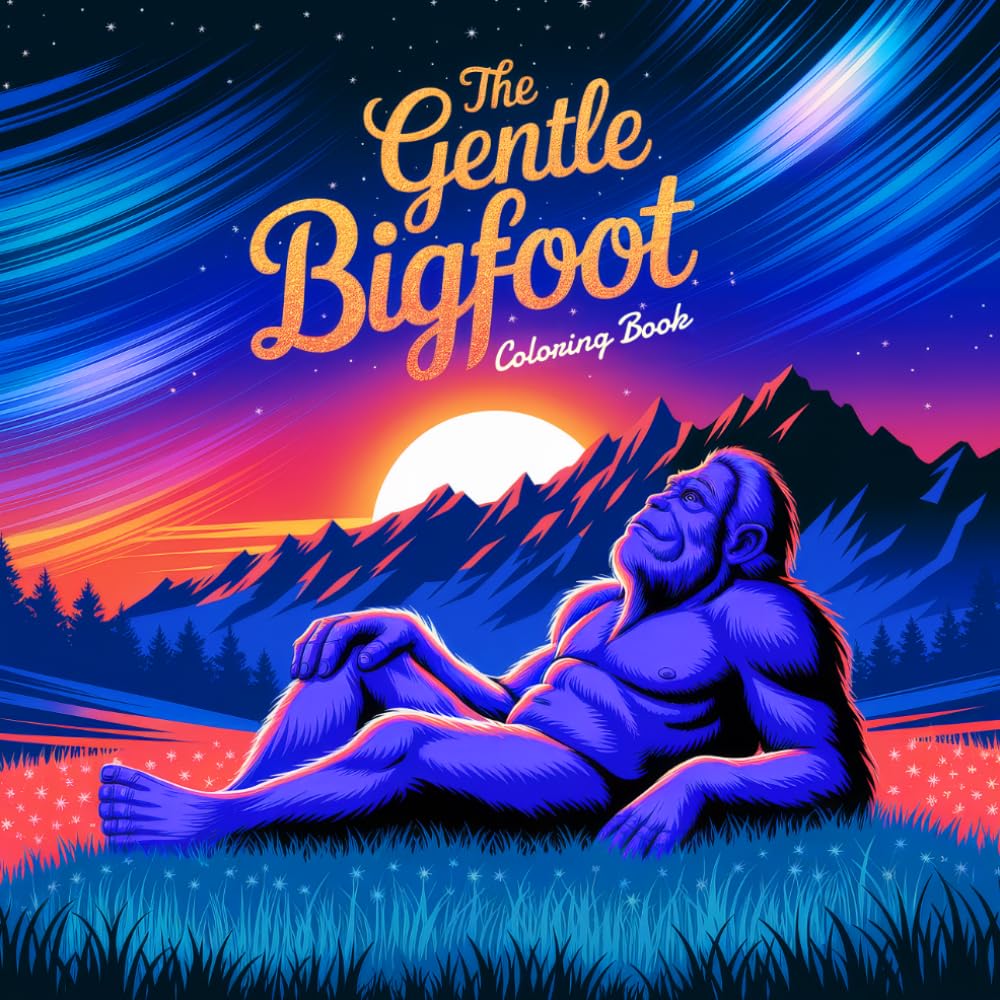 The Gentle Bigfoot Coloring Book: Relaxing Illustrations for Mythical Creature Lovers