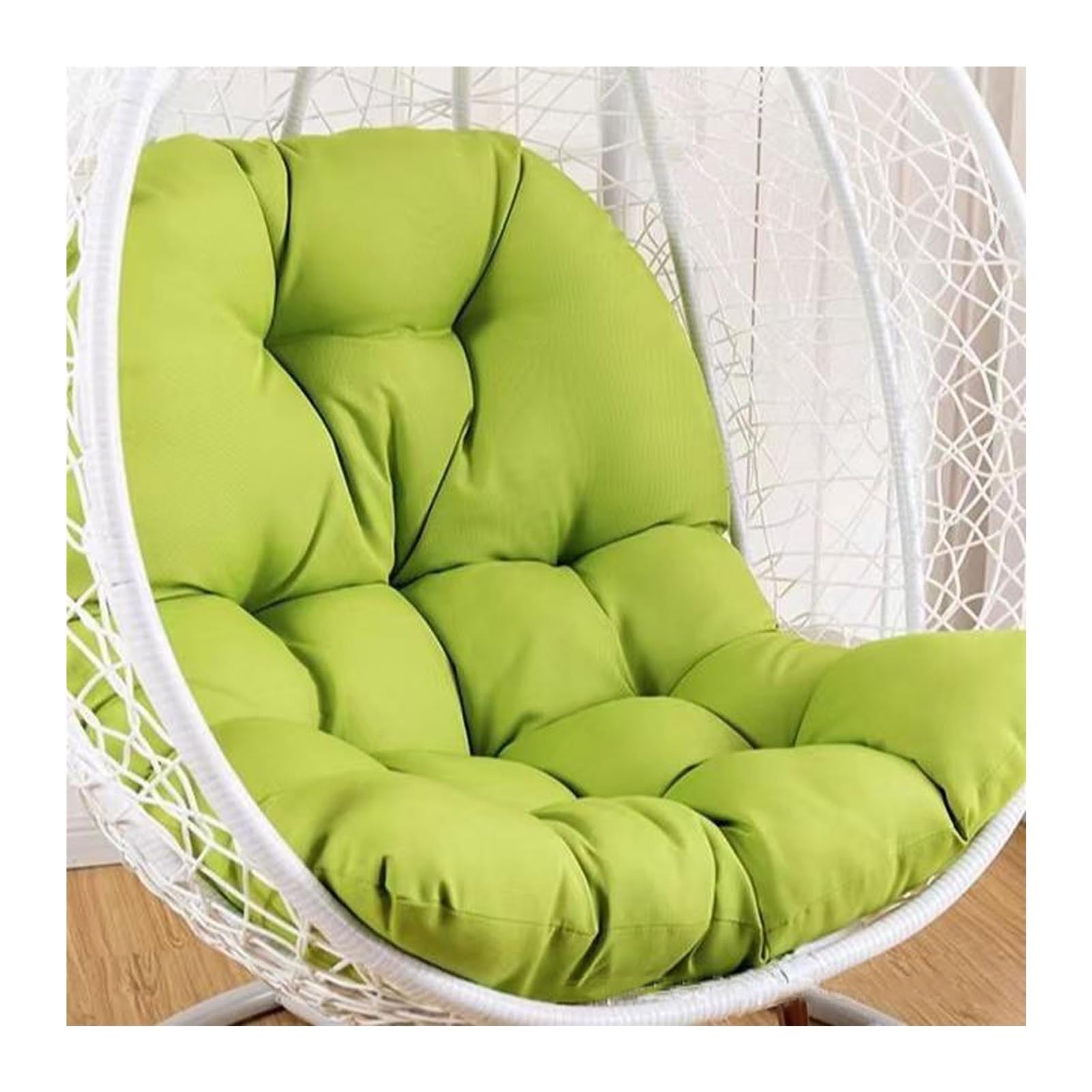 Yahbrra Soft Patio Hanging Chair Cushion for Outdoor Indoor Egg Chair - Green, 120*80cm โ image 1
