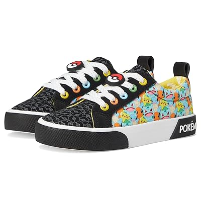Ground Up Pokemon Low Top (Little Kid/ Big Kid) Boys Shoes Black