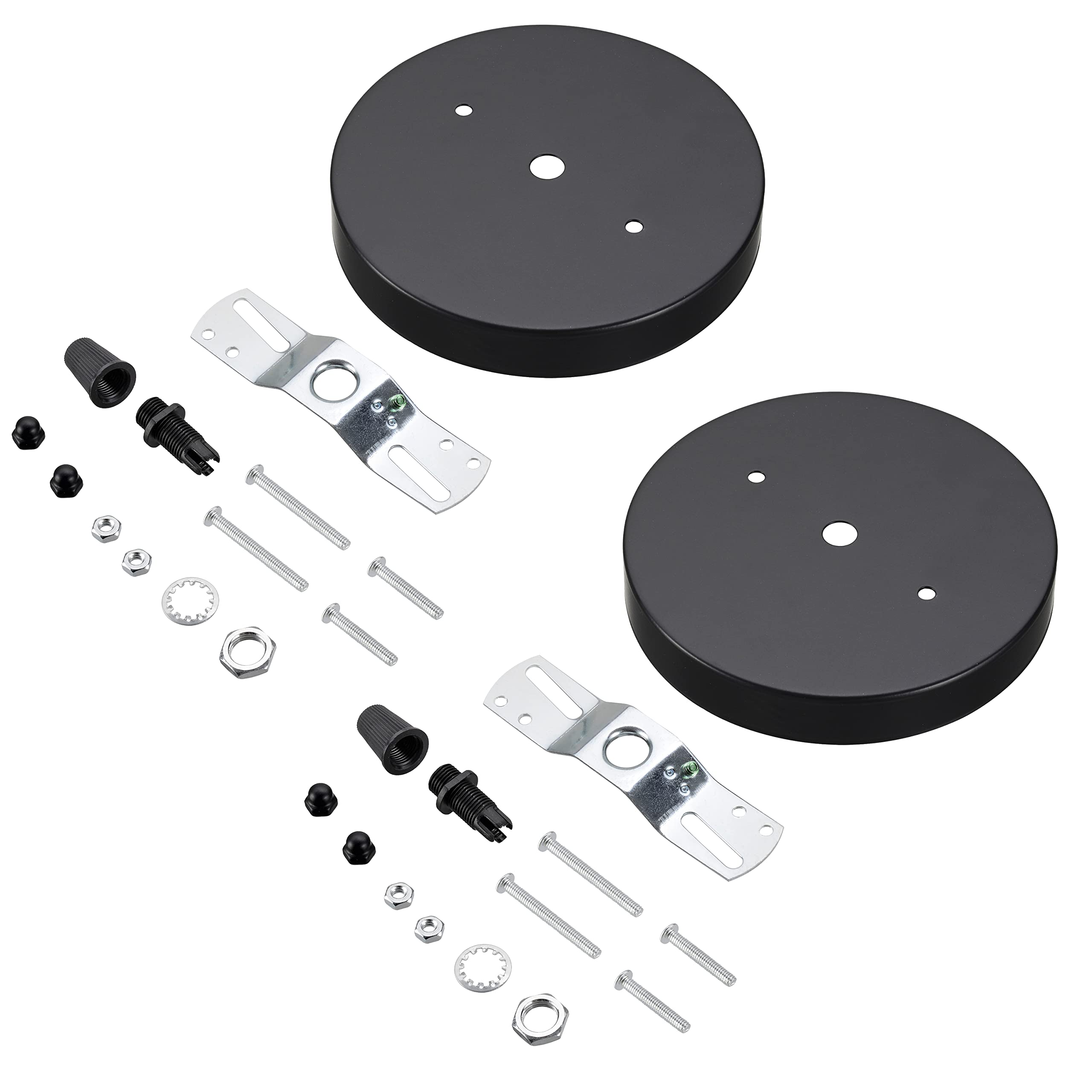 Aspen CreativeCorporation 21512-12 Canopy Kit Lighting & Lamp Accessory, Matte Black