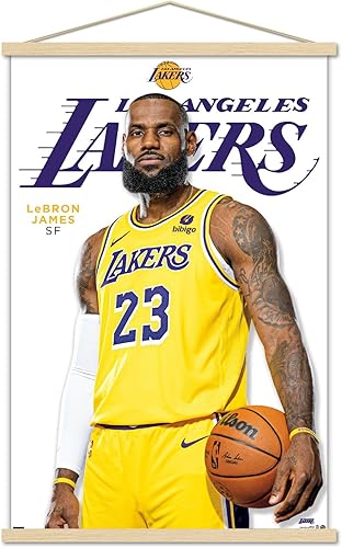 Miniatura 7 de Trends International NBA Los Angeles Lakers - Póster de pared de LeBron James Feature Series 23, 22.37 x 34.00 pulgadas, impresión premium y
