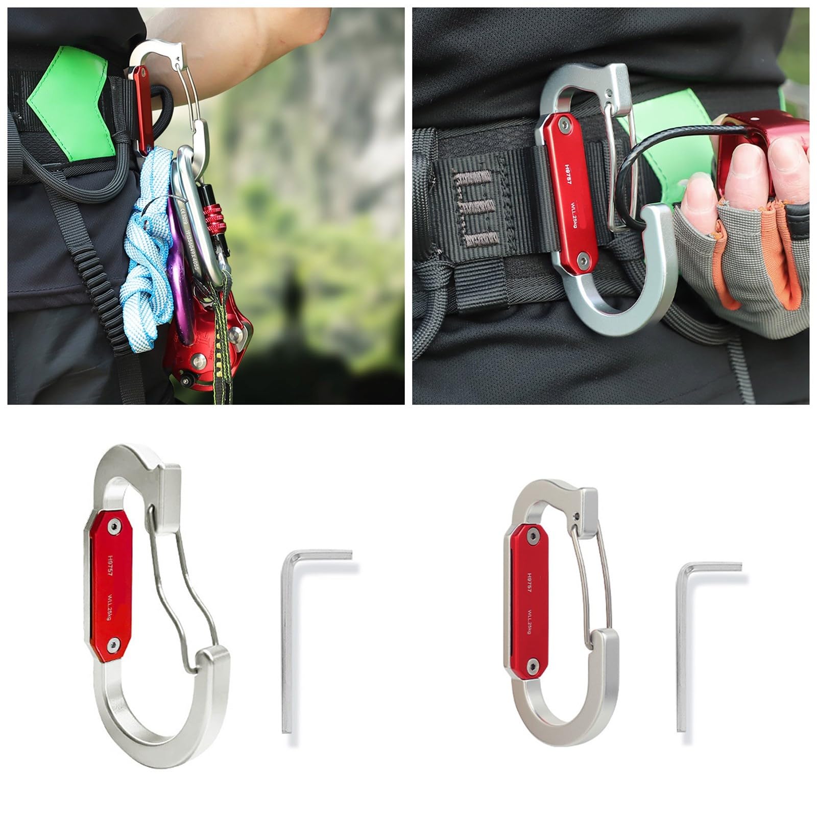 Accessori per camper, corda ad alta quota, facile adsorbimento, dispositivo di presa per affidabilità arrampicata su roccia