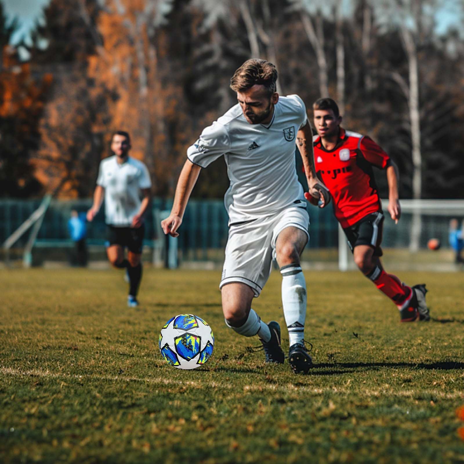 2024 League Football, League Ball 2024, Fußball Champions, Fußball Fanartikel Fußballliebhaber Geburtstagsgeschenk Regulär Nr. 5 Ball, Kinder Leichter Trainingsfußball für Jungen/Mädchen