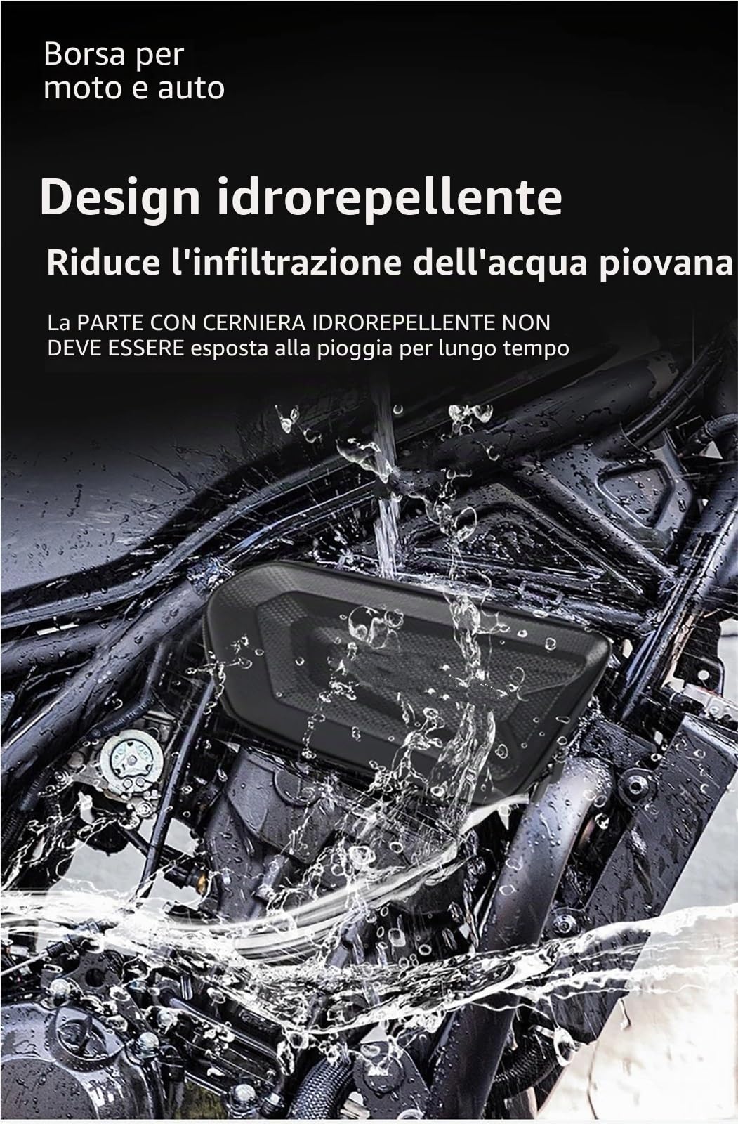 VOGE R125 125R Borsa Posteriore Moto per Brivido R125 125R Laterale Borsa per Attrezzi Telaio Paraurti Impermeabile Sella