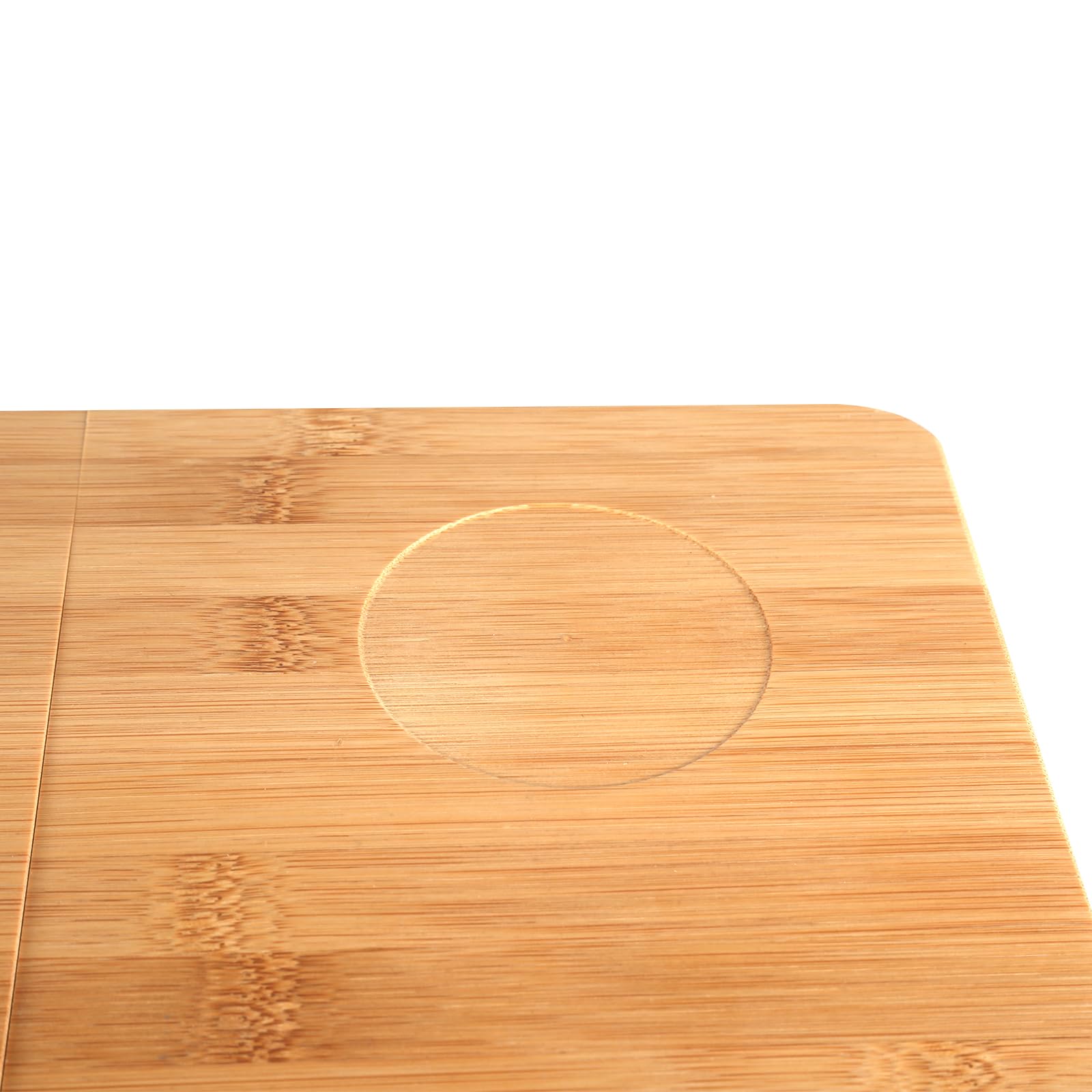 Supfine Table de Lit Pliable, Petite Table en Bambou pour Ordinateur Portable, Plateau Réglable avec 3 Angles d'Inclinaison Réglables, Plateau pour Petit Déjeuner, Petit Tiroir (Fleur, 66x35x30cm)
