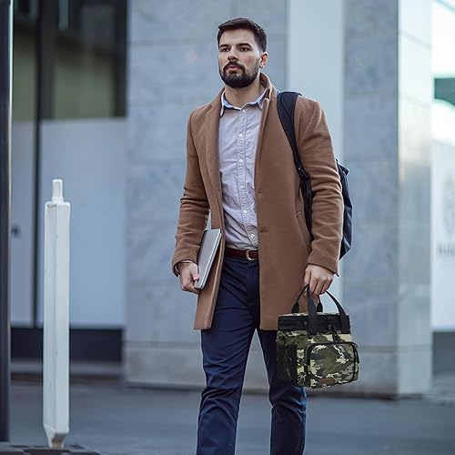 Miniatura 17 de MIYCOO - Lonchera para hombres y mujeres adultos con doble cubierta, a prueba de fugas, con aislamiento, suave, grande, hielera para el trabajo