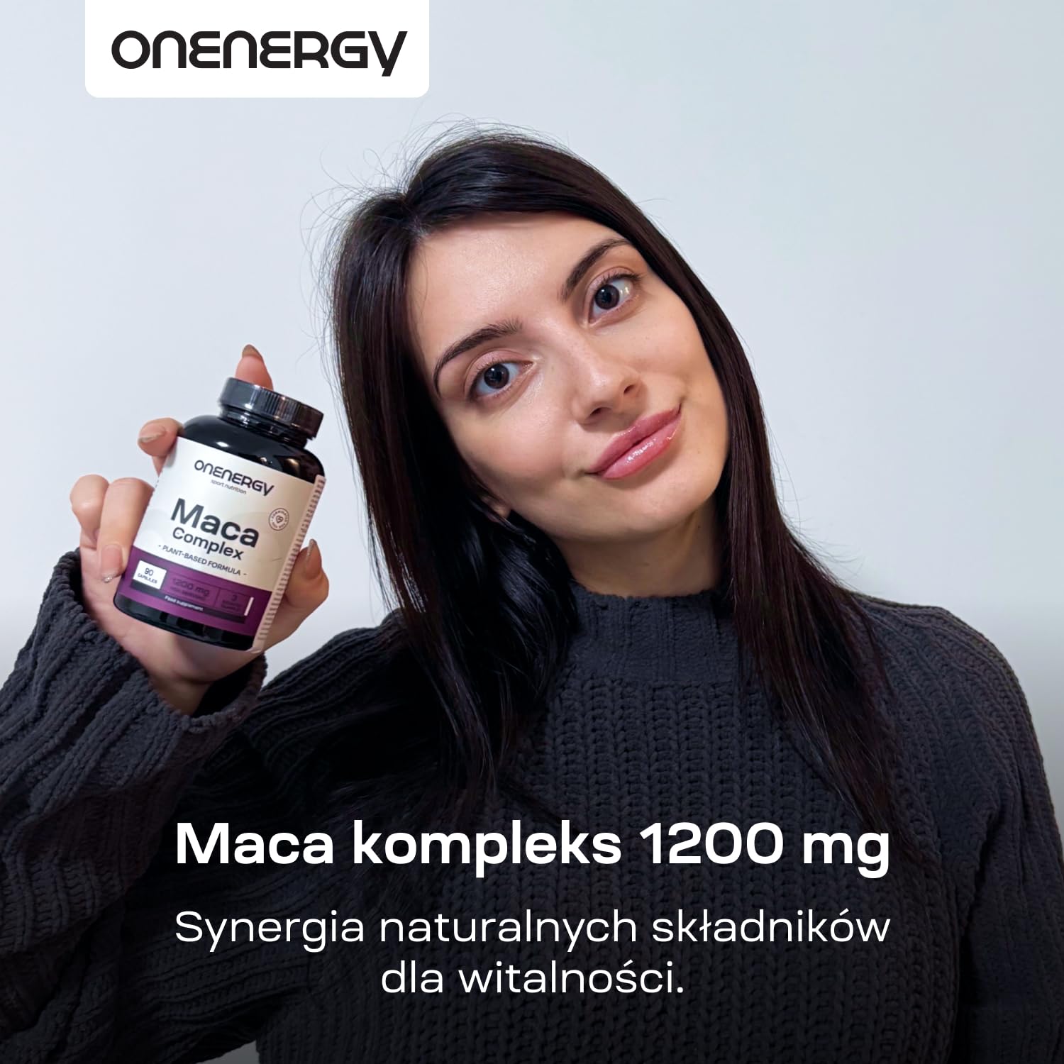 Maca kompleks 1200 mg - Wyciąg 20:1-90 kapsułek - Zawiera L-argininę, cynk, kozieradkę, jabłczan L-cytruliny i czerwony żeń-szeń - Dla mężczyzn i kobiet - Zapas na 3 miesiące