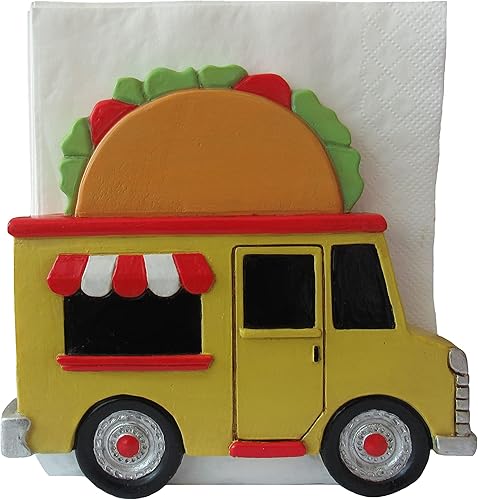 World of Wonders - Servilletero con forma de camión para tacos, cocina, comedor, fiesta, centro de mesa, ideal para fiestas temáticas de Cinco de