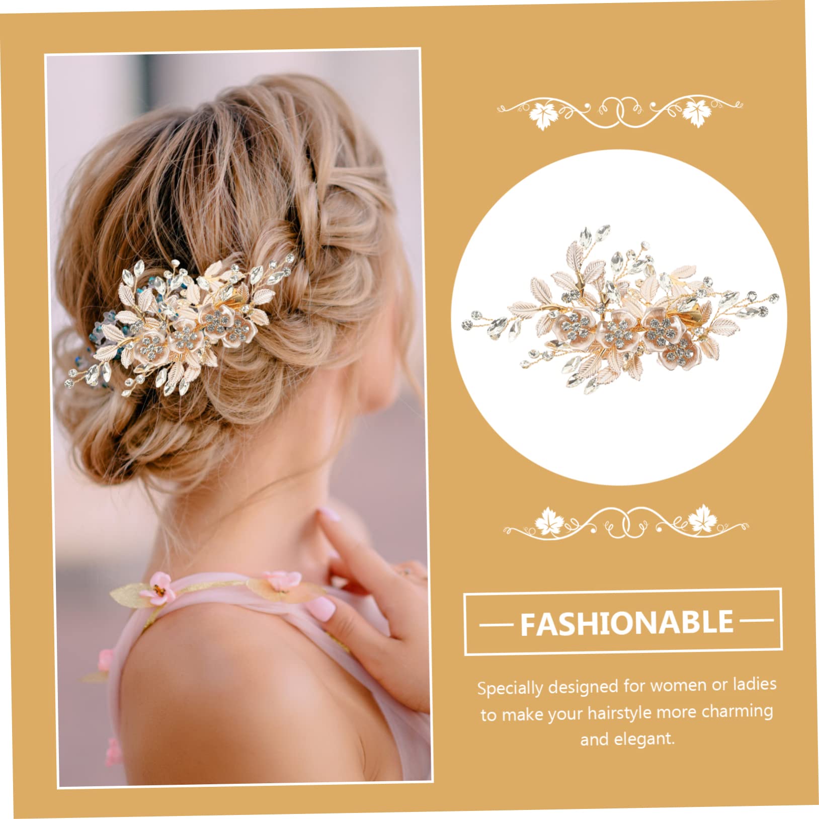 Beavorty 5 Sets Braut Hochzeit Haar Strass Haar Zubehör Kopfschmuck Kristall Stirnband Für Braut
