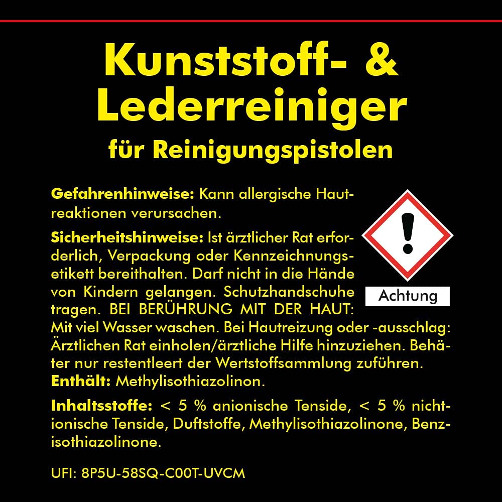 ABACUS Tornador® Black Z-020RS & Rotador® Adaptor inklusive Polsterreiniger & Textilreiniger 5L & Kunststoffreiniger & Lederreiniger 5L - gebrauchsfertiges Universalreinigungsset (7427.2)