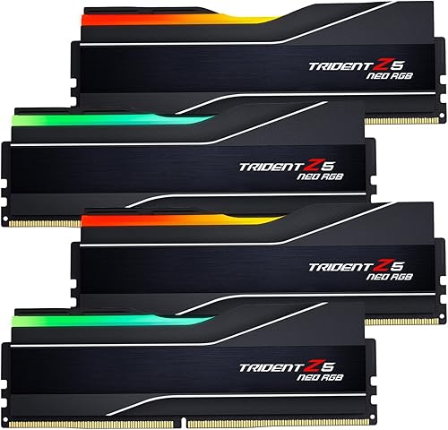 G.SKILL Trident Z5 Neo RGB Series DDR5 RAM (AMD EXPO) 256 GB (4 x 64 GB) 6000MT/s CL36-44-44-96 1.25V Memoria de computadora de escritorio U-DIMM -