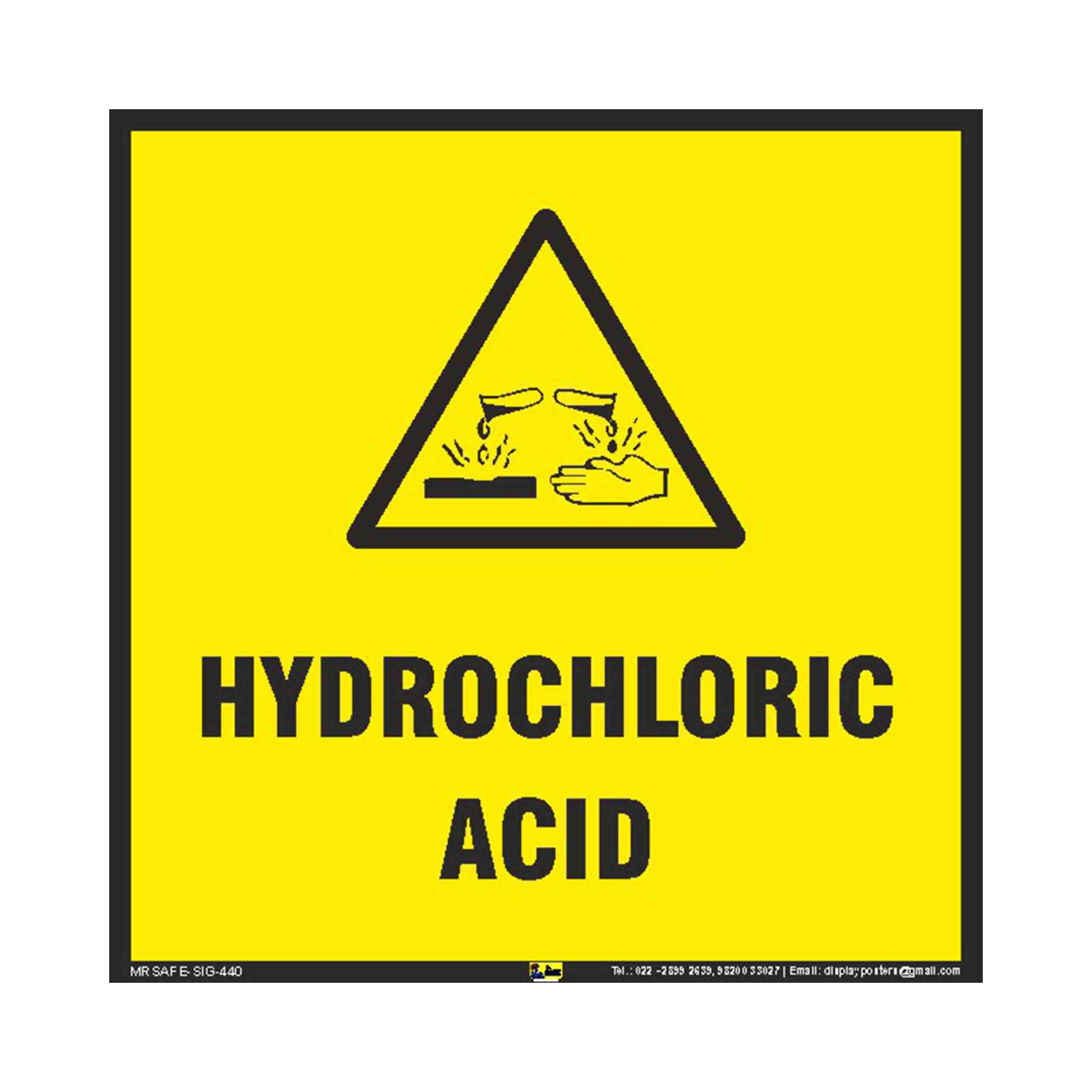 Mr. Safe - Hydrochloric Acid Sign Eco Vinyl Sticker 8 Inch X 8 Inch (B07BZKVR5M) Amazon Price History, Amazon Price Tracker