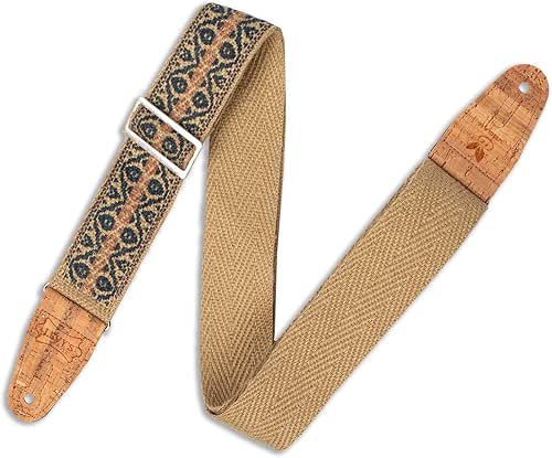 Levy's Leathers 2" Hemp ‘Vegan’ Guitar Strap With Berry And