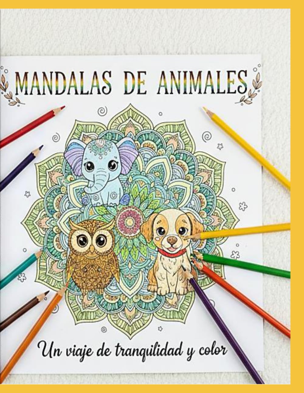 Mandalas de Letras - Libro para colorear para Adultos y niños: Animales adorables kawaii rellenos de mandalas. Libro para relajarse y mejorar la creatividad.