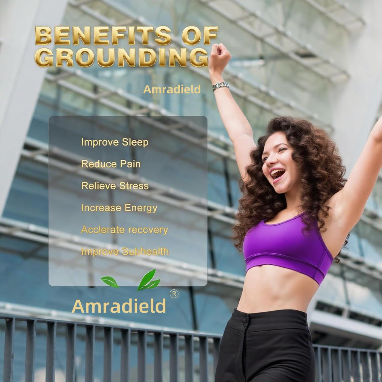 Amradield Grounding Tester Conductivity, Test Earth Connected Products' Effectiveness, Continuity Tester for Grounding Mats, Sheets, Pads, Blankets, Pillow Cases