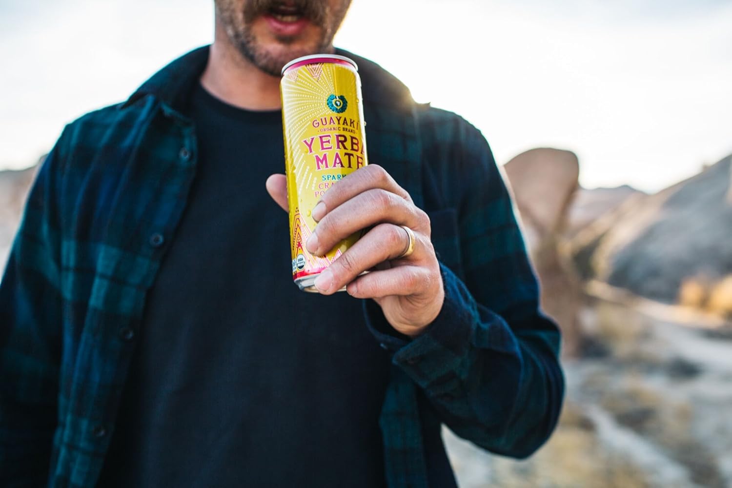 Organic Yerba Mate, Sparkling Cranberry Pomegranate, 12 Ounce (pack Of 12)