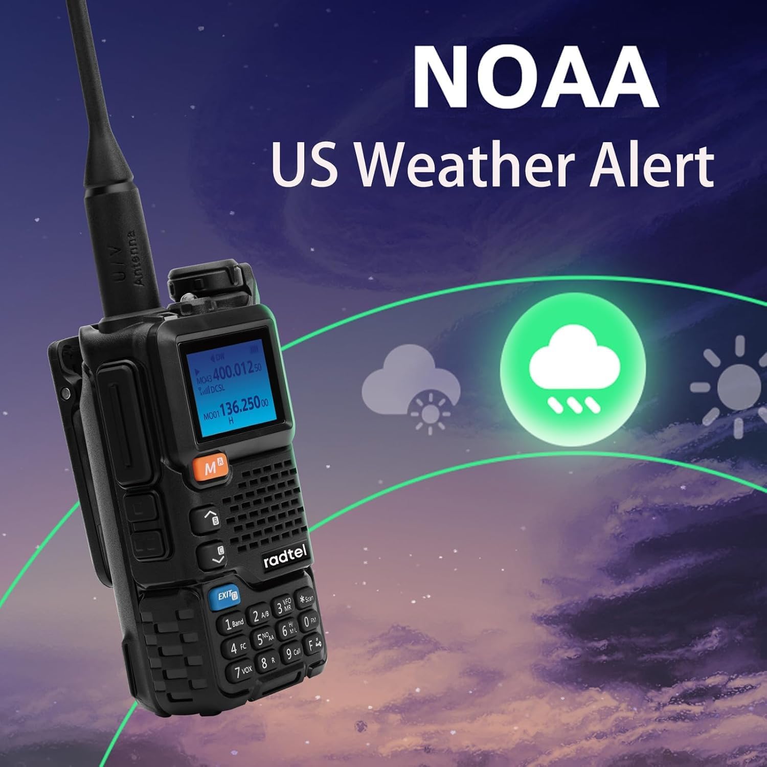 Radtel RT-600 NOAA Weather Alert
