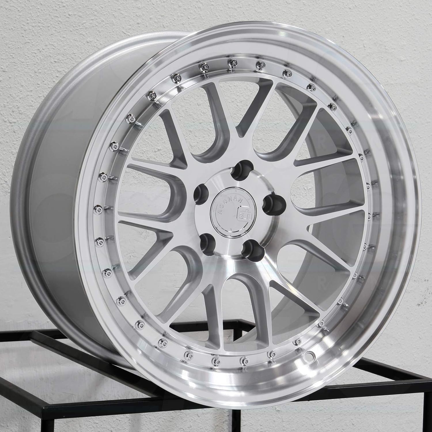 Aodhan DS-06 Custom Wheel - 18x8.5, 35 Offset, 5x114.3 Bolt Pattern, 73.1mm Hub - Silver with Machined Face Rim