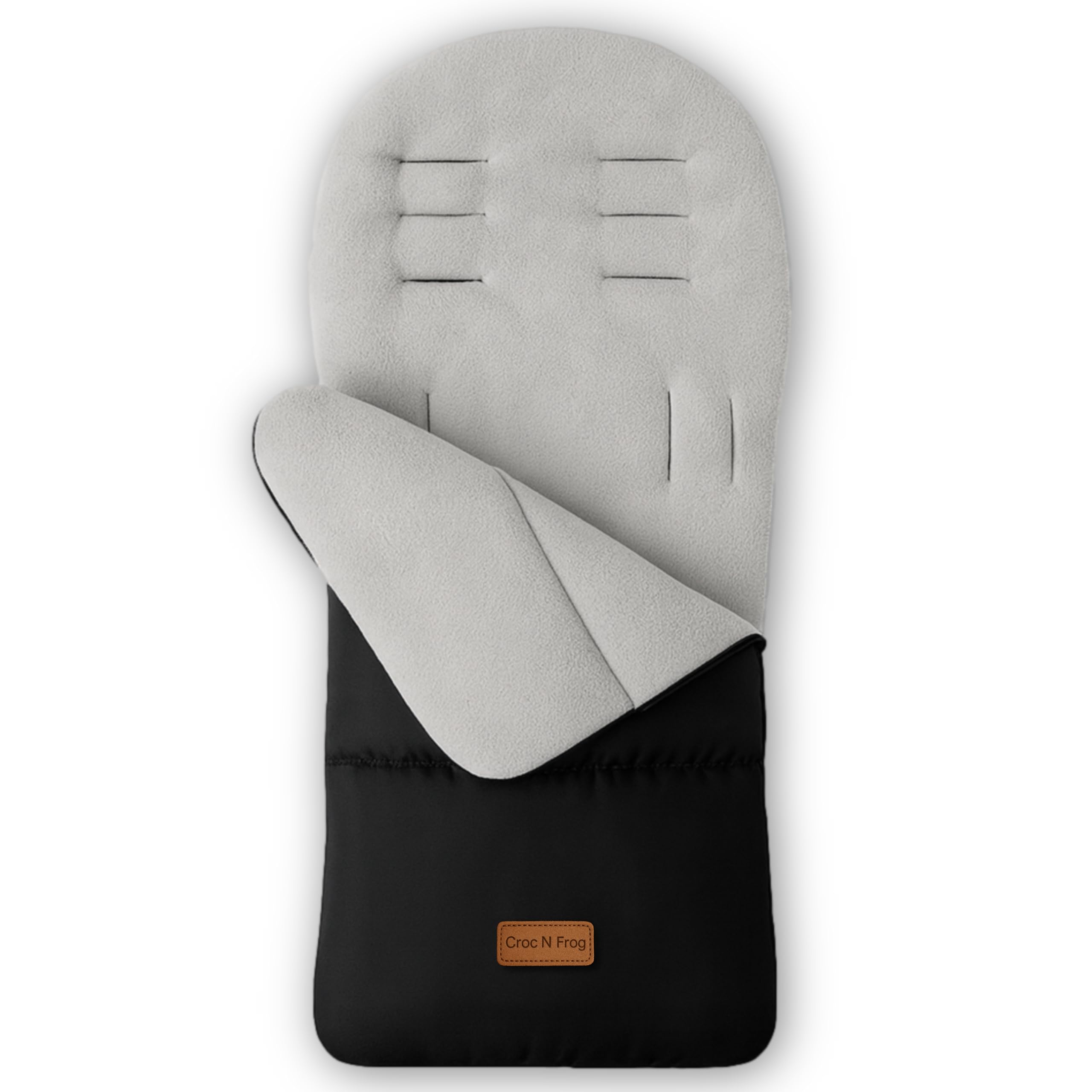 CrocnFrog Chancelière universelle pour bébé – Chancelière confortable pour poussette, poussette, landau et landau, livrée avec polaire chaude et douce