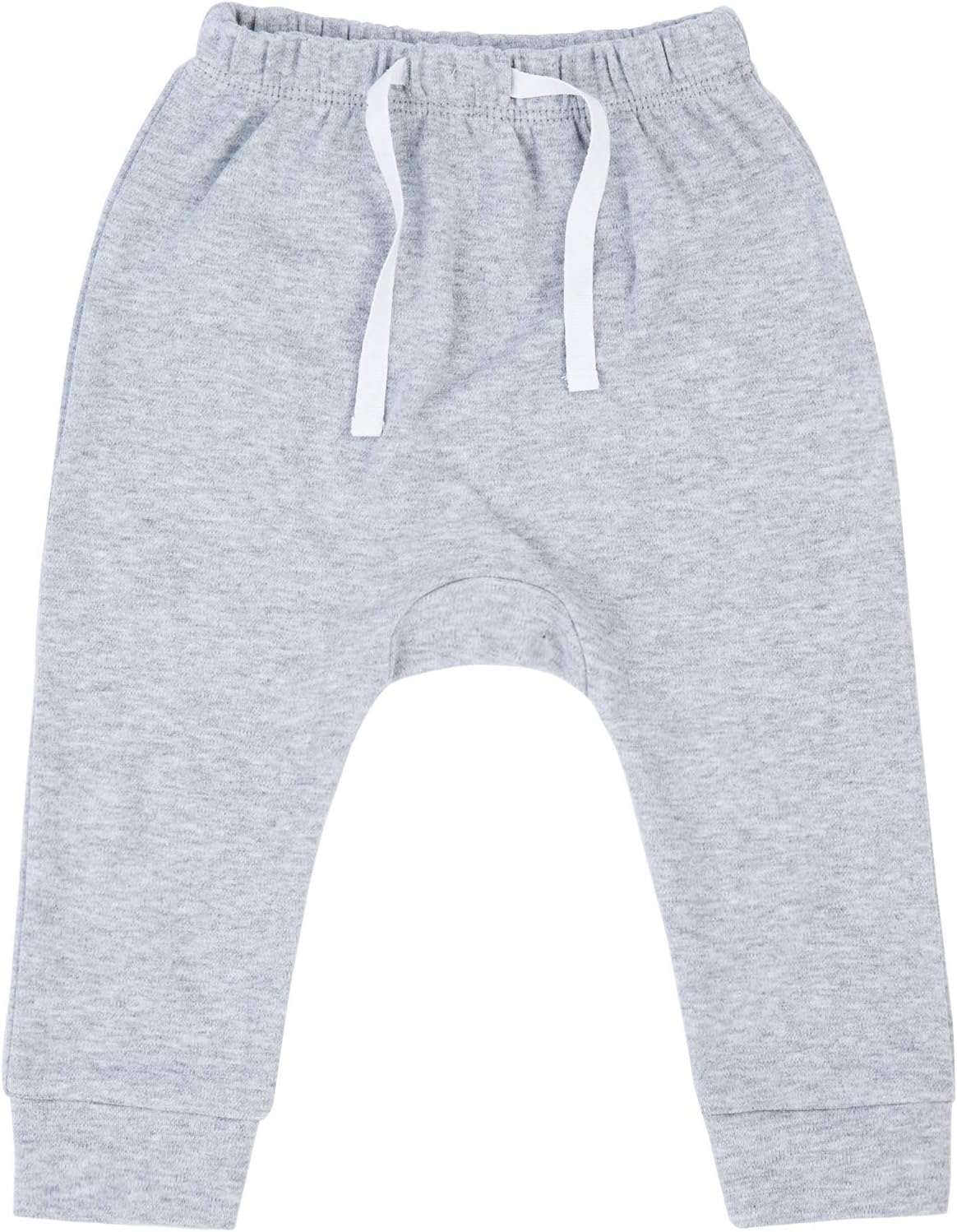 SOBOWO Newborn Baby Boy Girl 3-Pack Joggers Infant Baby Cotton Harem Pants for Toddler Boys Girls 0-3T Interlock 195 GSM - Image 3