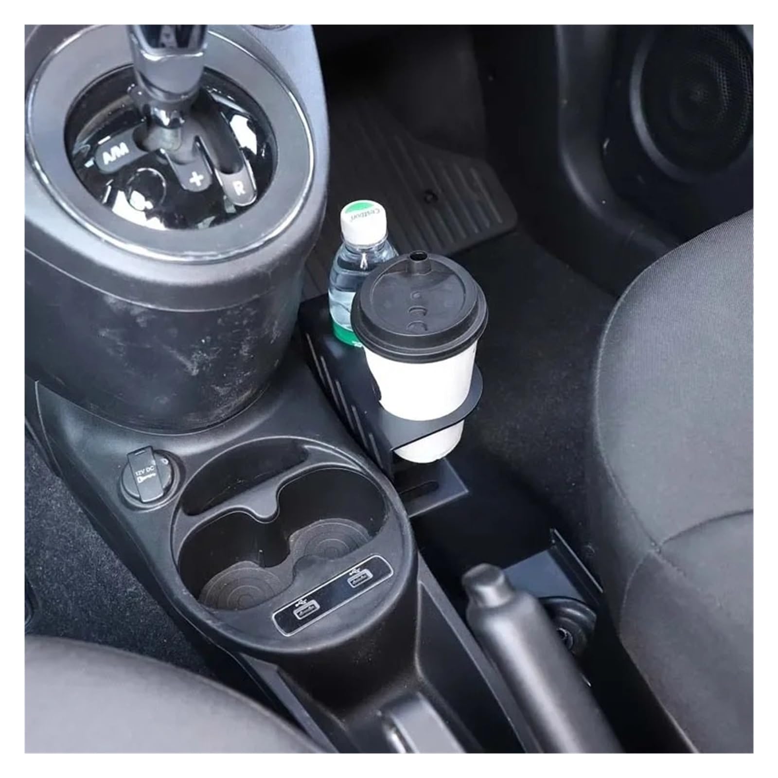 Porta Vasos Universal Coche para Fiat 500 595 2016-2025 Aleación Aluminio Expansor Asiento Pasajero Coche Soporte Taza para Botella Bebida Portas Vasoss Vehiculo