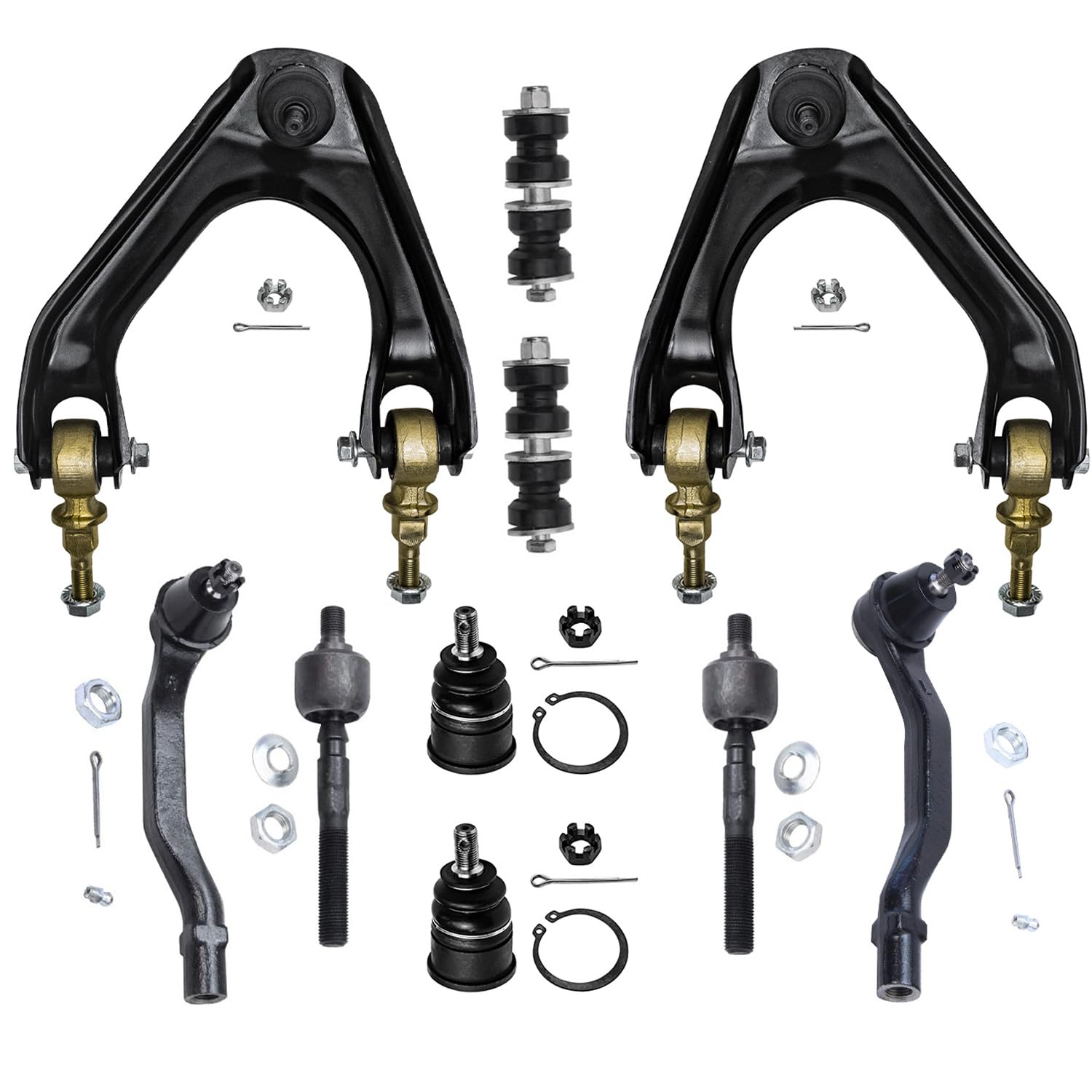 Detroit Axle - 10pc Front End Suspension Kit for 1990-1993 Honda Accord 2