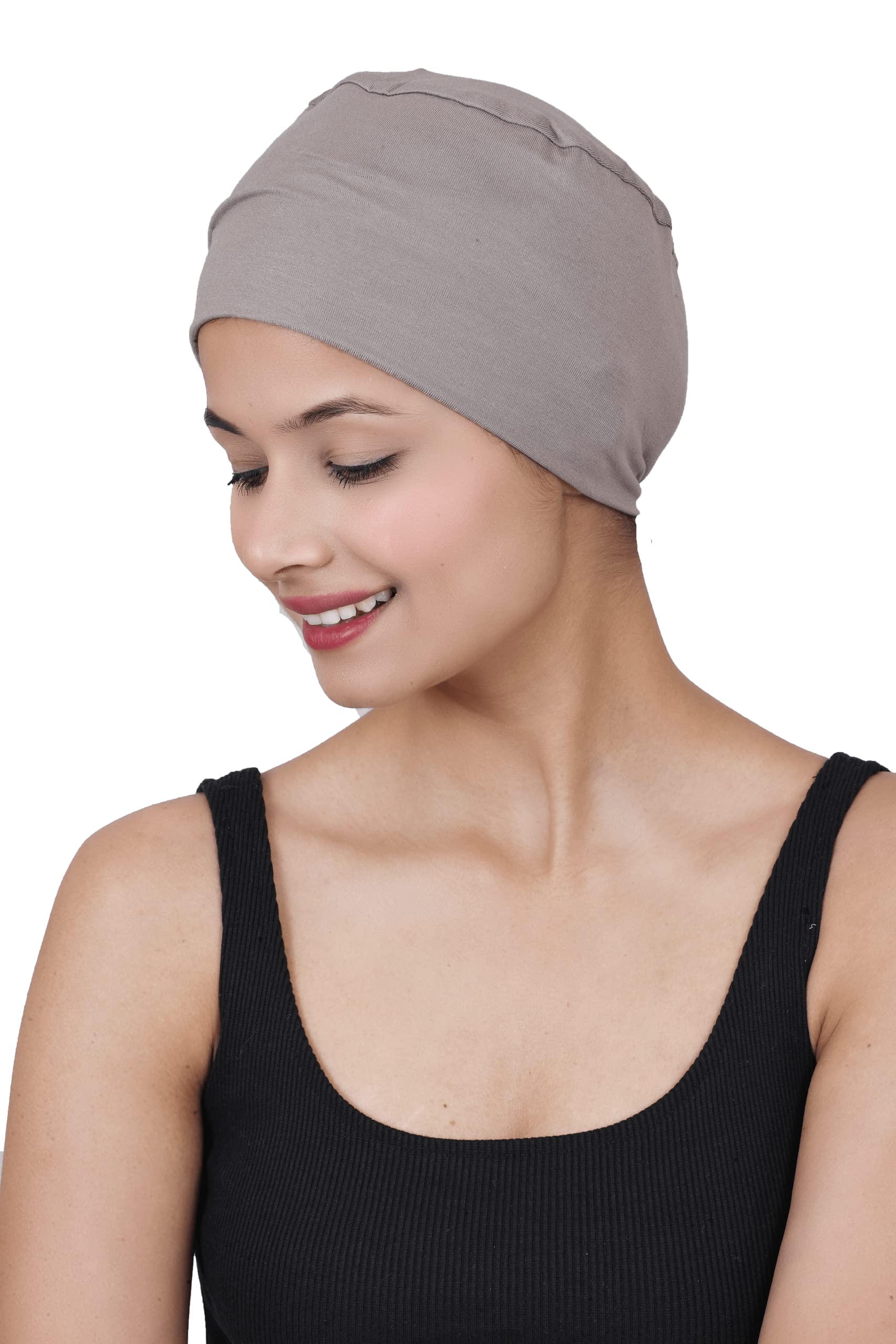 Chemo Hats Solid Sleep Cap Women's Bamboo Soft Headwear Cancer Cap