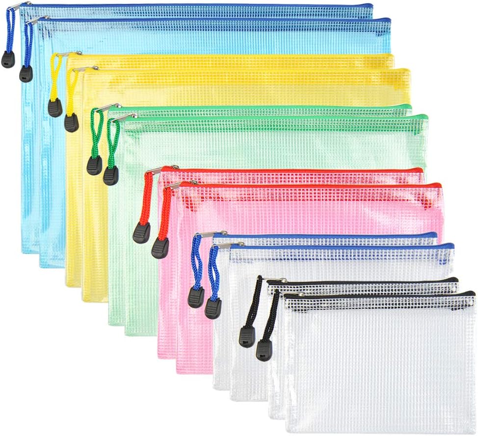Amazon.co.jp Atpwoz Zipper File Bags A6 A5 A4 B4 B5 B6 Waterproof Translucent Travel Life