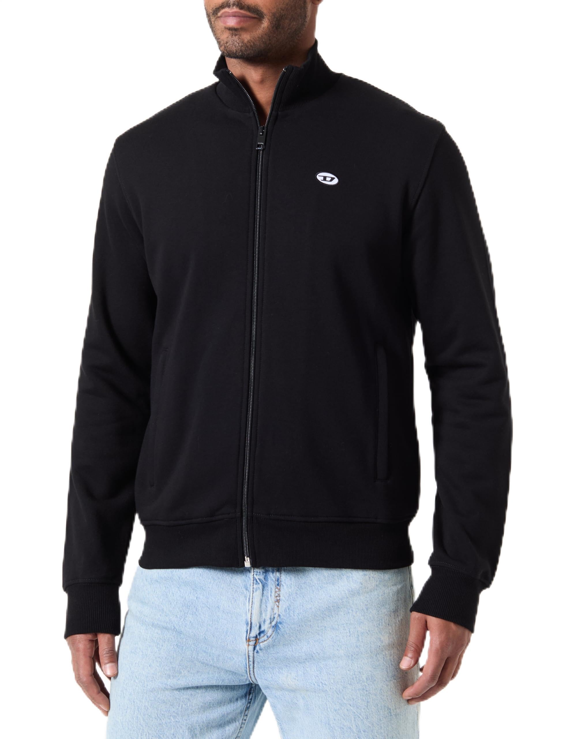 Diesel_S-Lock-DOVAL-PJ Felpa_Sweatshirt_Black_XXS Große