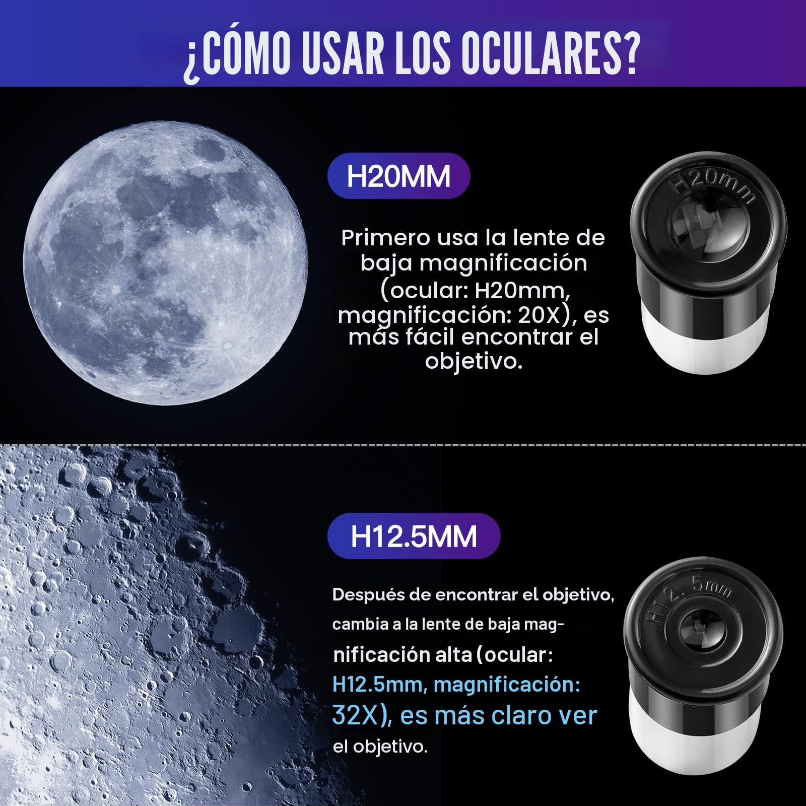 Telescopio para Niños, Uverbon F40040 Telescopios Astronómicos con Brújula de Alcance de Buscador y Telescopio Refractor de Trípode para Niños y Principiantes