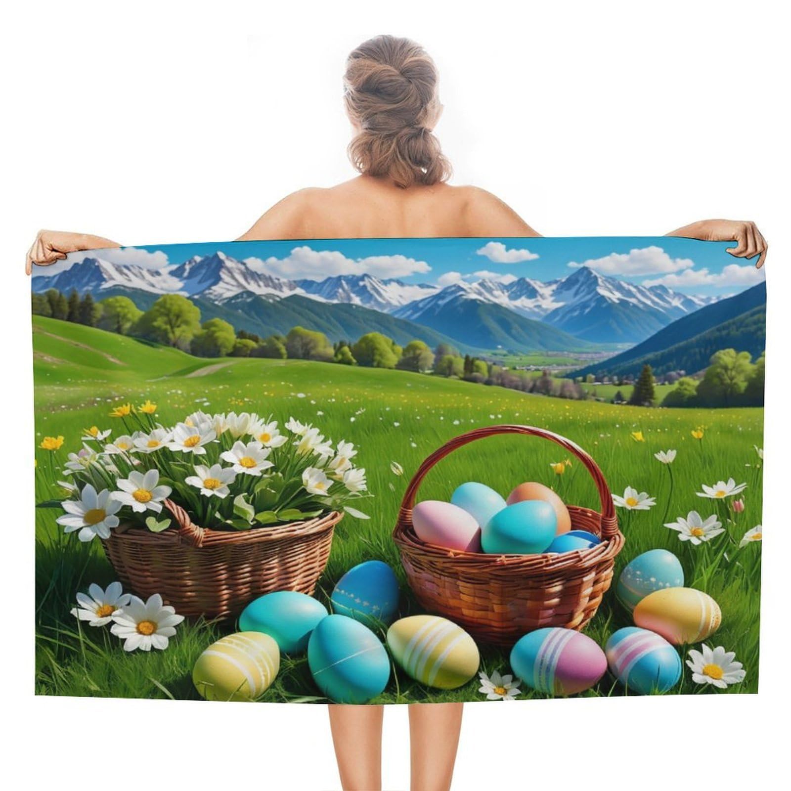 Serviettes de plage à séchage rapide et ultra absorbante pour douche et Pilates