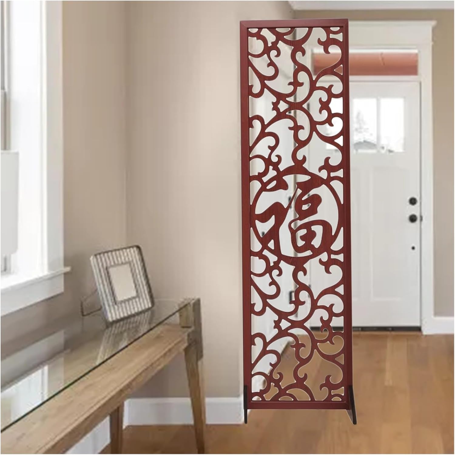 Amazon｜パーテーション 衝立 部屋 仕切り 間仕切り レトロな間仕切りスクリーン 玄関 エントランス 玄関 木製 中国製 パーティション