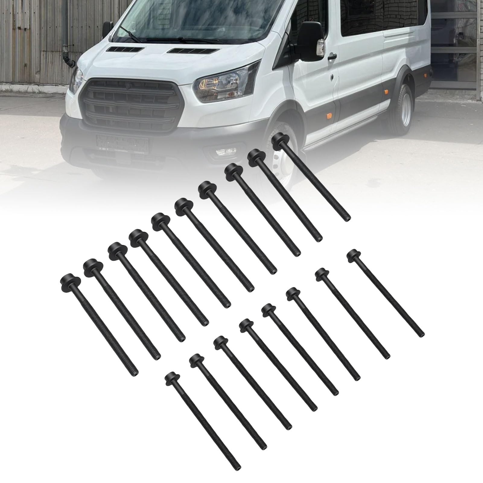 SIXRUN Set Bulloni Testata da 18 Pezzi, Acciaio Ad Alta Resistenza con Design Resistente Alle Alte Temperature, Ricambio per MK7 MK8 Custom 2.2 FWD RWD Dal 2006 in Poi
