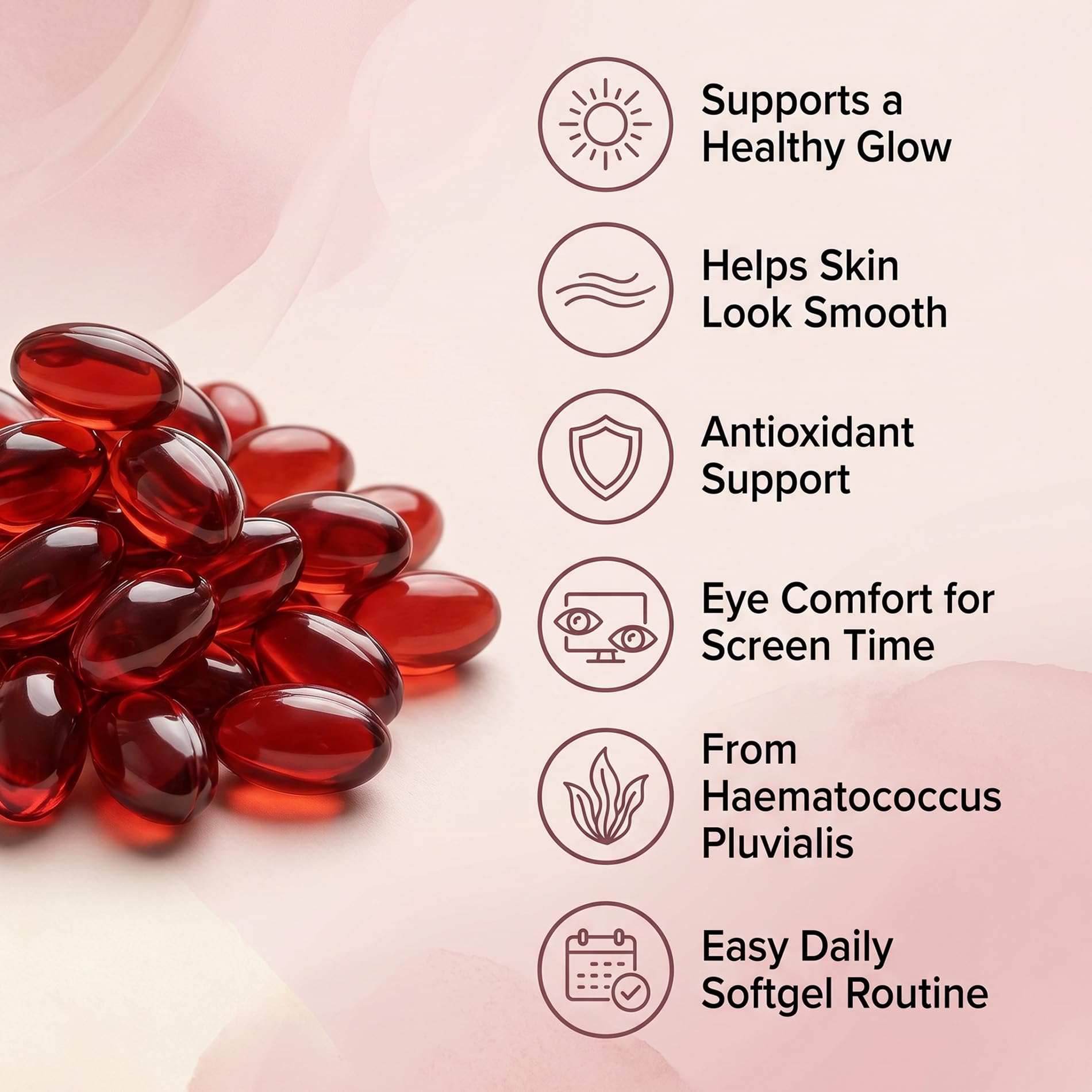 NuvaPure Astaxanthin 12mg with MCT Oil, Natural Astaxanthin from Haematococcus Pluvialis Microalgae, Daily Antioxidant Support Softgels, Non-GMO, Gluten-Free, Soy-Free, 120 Count (1) — Amazon image 3