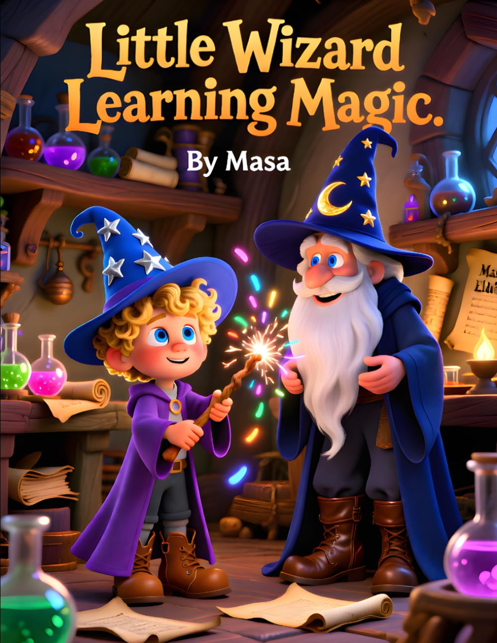 Little Wizard Learning Magic